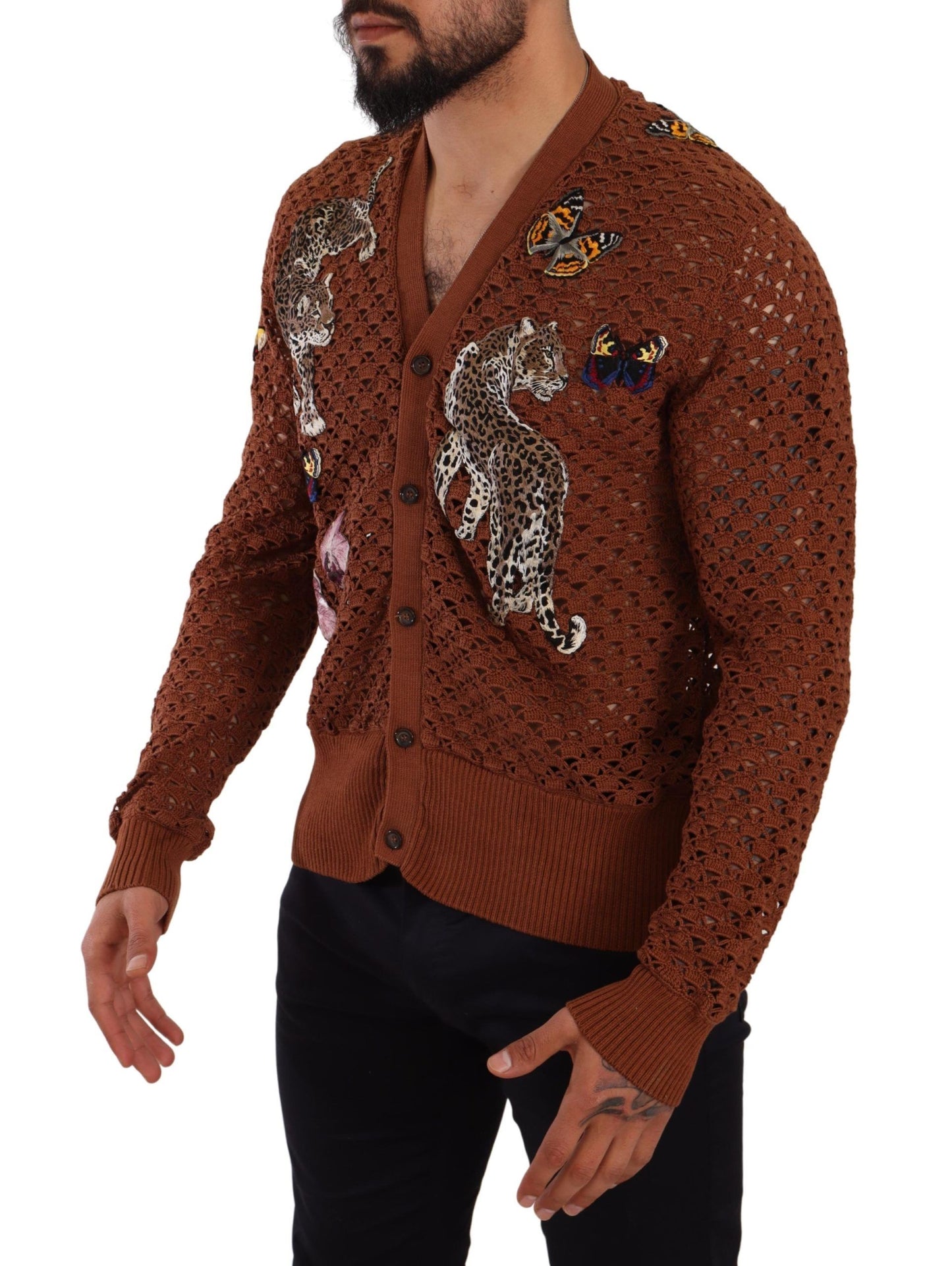 Dolce & Gabbana Refined Elegance Multicolor Embroidered Cardigan Dolce & Gabbana