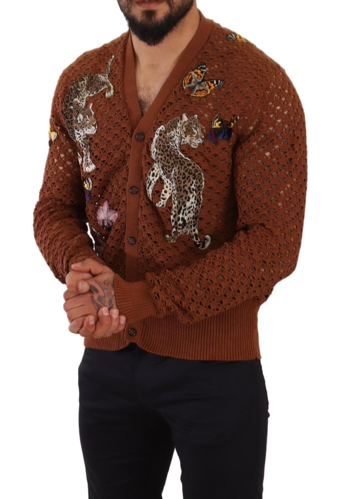 Dolce & Gabbana Refined Elegance Multicolor Embroidered Cardigan Dolce & Gabbana