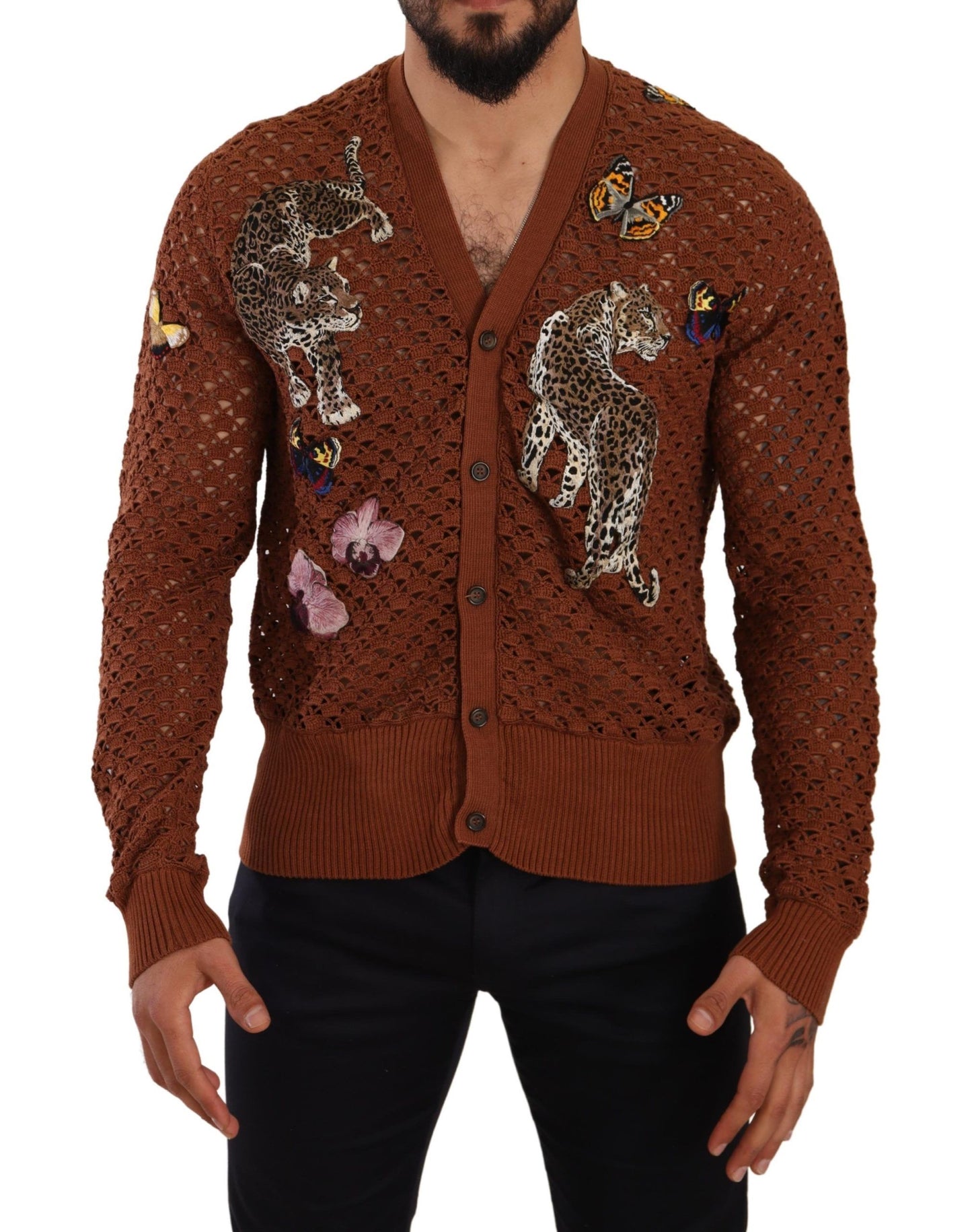 Dolce & Gabbana Refined Elegance Multicolor Embroidered Cardigan Dolce & Gabbana