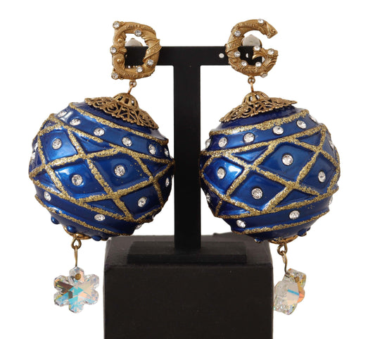 Dolce & Gabbana Dazzling Festive Crystal Clip-On Earrings Dolce & Gabbana