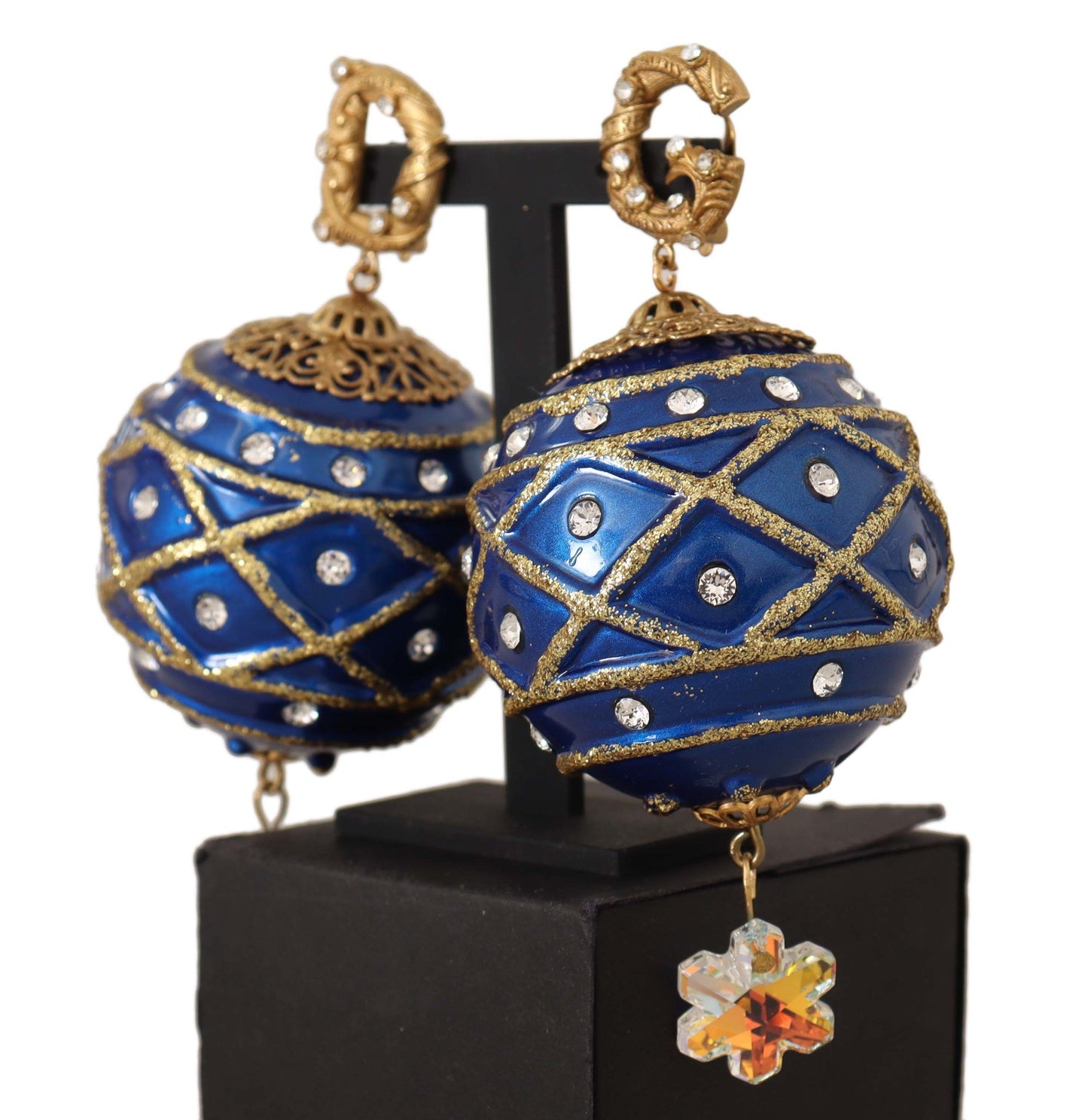 Dolce & Gabbana Dazzling Festive Crystal Clip-On Earrings Dolce & Gabbana