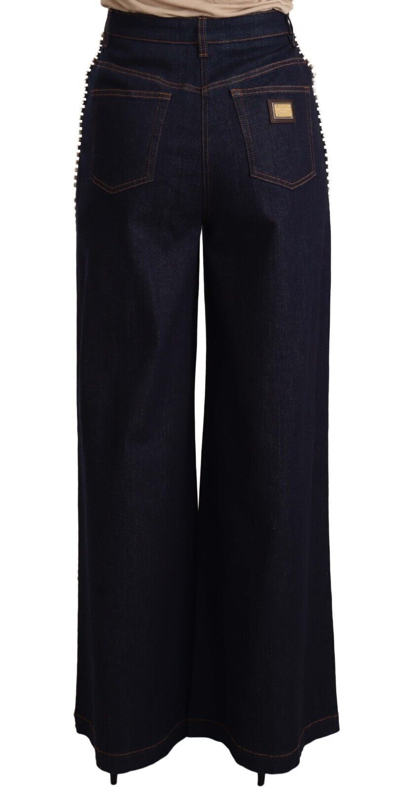 Dolce & Gabbana Elegant Dark Blue Flare Denim Jeans Dolce & Gabbana