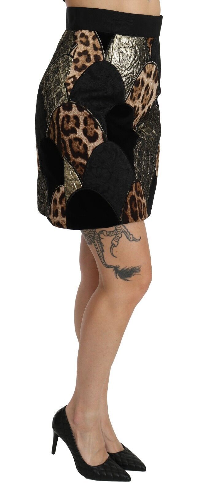 Dolce & Gabbana High-Waisted Leopard Print Skirt Dolce & Gabbana