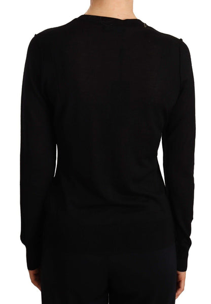 Dolce & Gabbana Elegant Crewneck Virgin Wool Sweater Dolce & Gabbana