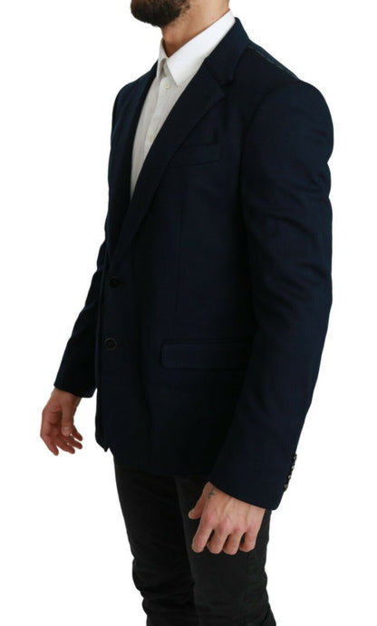 Dolce & Gabbana Elegant Slim Fit Dark Blue Men's Blazer Dolce & Gabbana