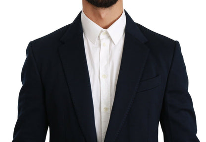 Dolce & Gabbana Elegant Slim Fit Dark Blue Men's Blazer Dolce & Gabbana