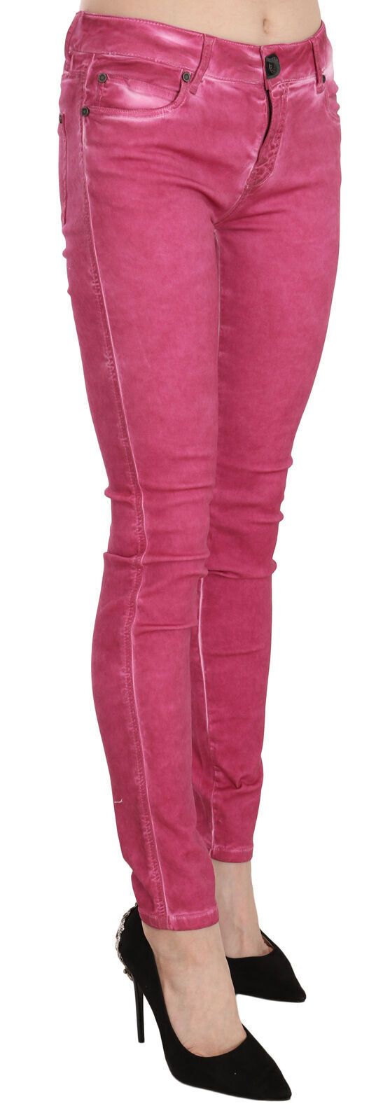 Dolce & Gabbana Chic Pink Mid Waist Skinny Pants Dolce & Gabbana