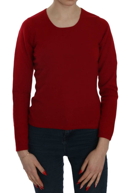 MILA SCHÖN Elegant Red Cashmere Pullover Blouse MILA SCHÖN