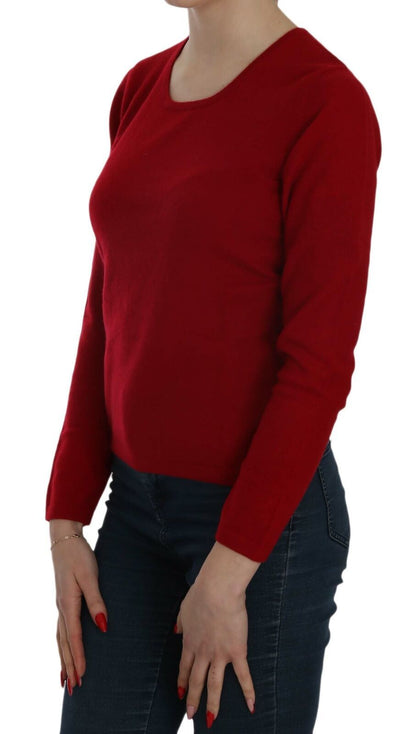 MILA SCHÖN Elegant Red Cashmere Pullover Blouse MILA SCHÖN