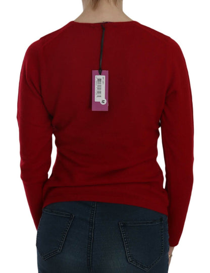 MILA SCHÖN Elegant Red Cashmere Pullover Blouse MILA SCHÖN