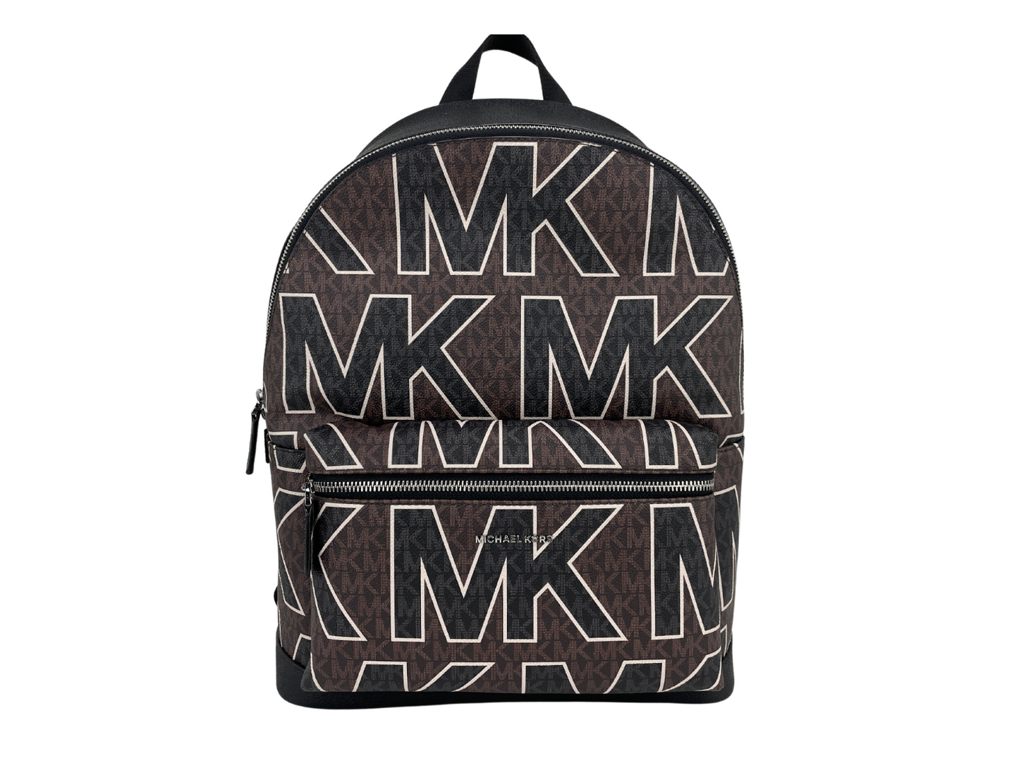 Michael Kors Cooper Large Brown Signature PVC Graphic Logo Backpack Bookbag Bag Michael Kors