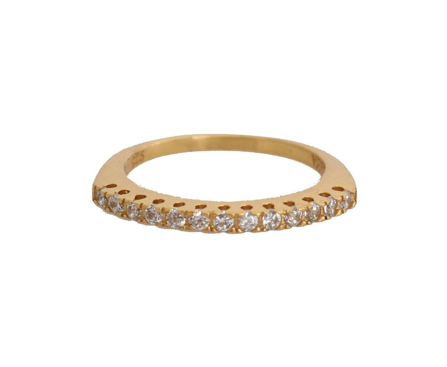 Nialaya Gleaming CZ Crystal Gold-Plated Ring Nialaya