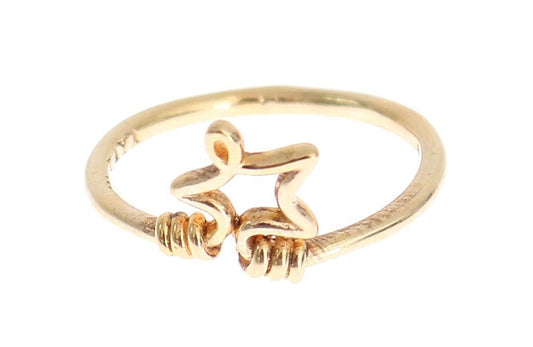 Nialaya Elegant Gold-Plated Sterling Silver Ring Nialaya