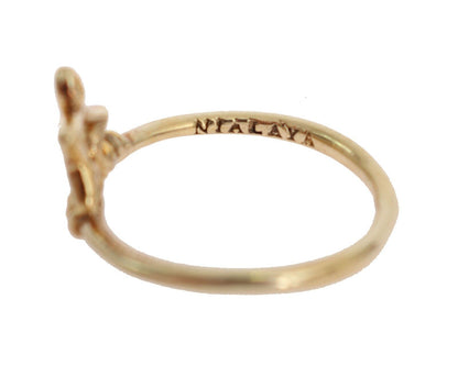 Nialaya Elegant Gold-Plated Sterling Silver Ring Nialaya