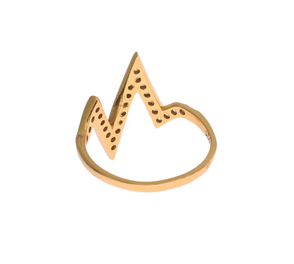 Nialaya Glamorous Gold Plated Sterling Silver Ring Nialaya