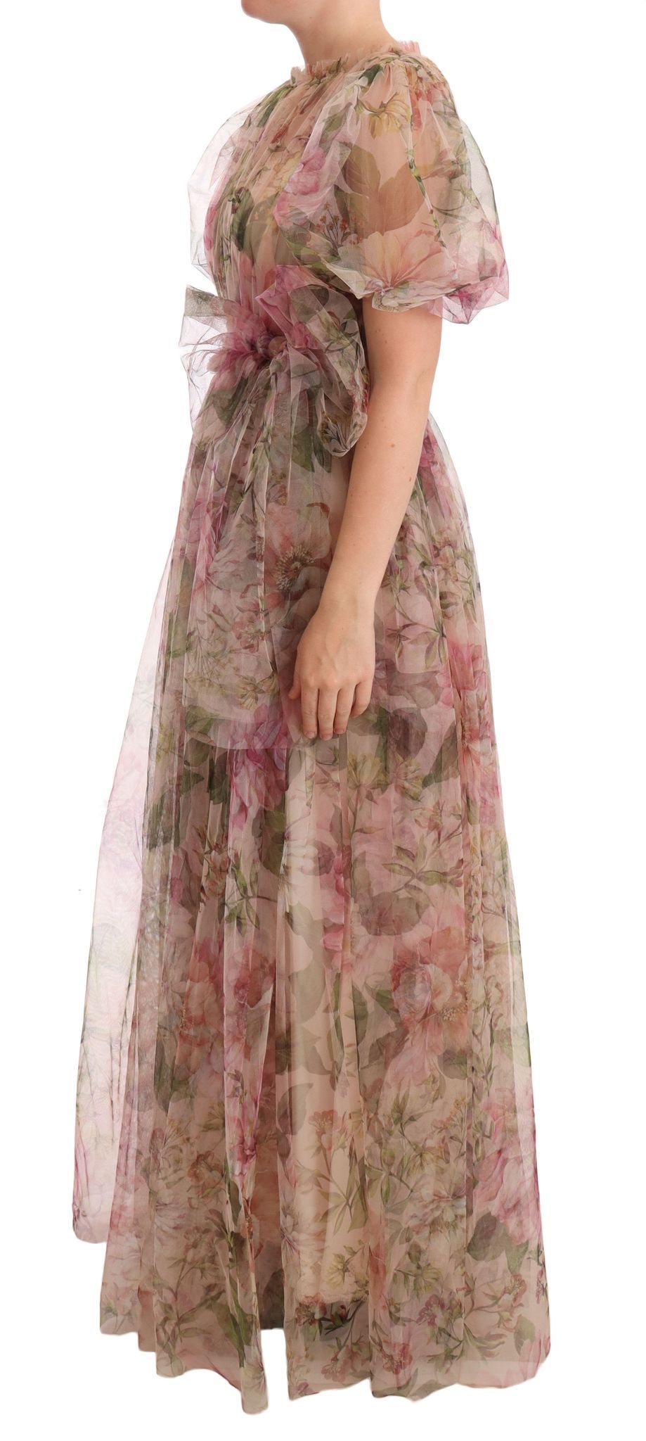 Dolce & Gabbana Floral Print Nylon Maxi Dress Dolce & Gabbana