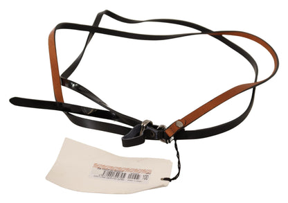 Costume National Elegant Brown Leather Fashion Belt Costume National