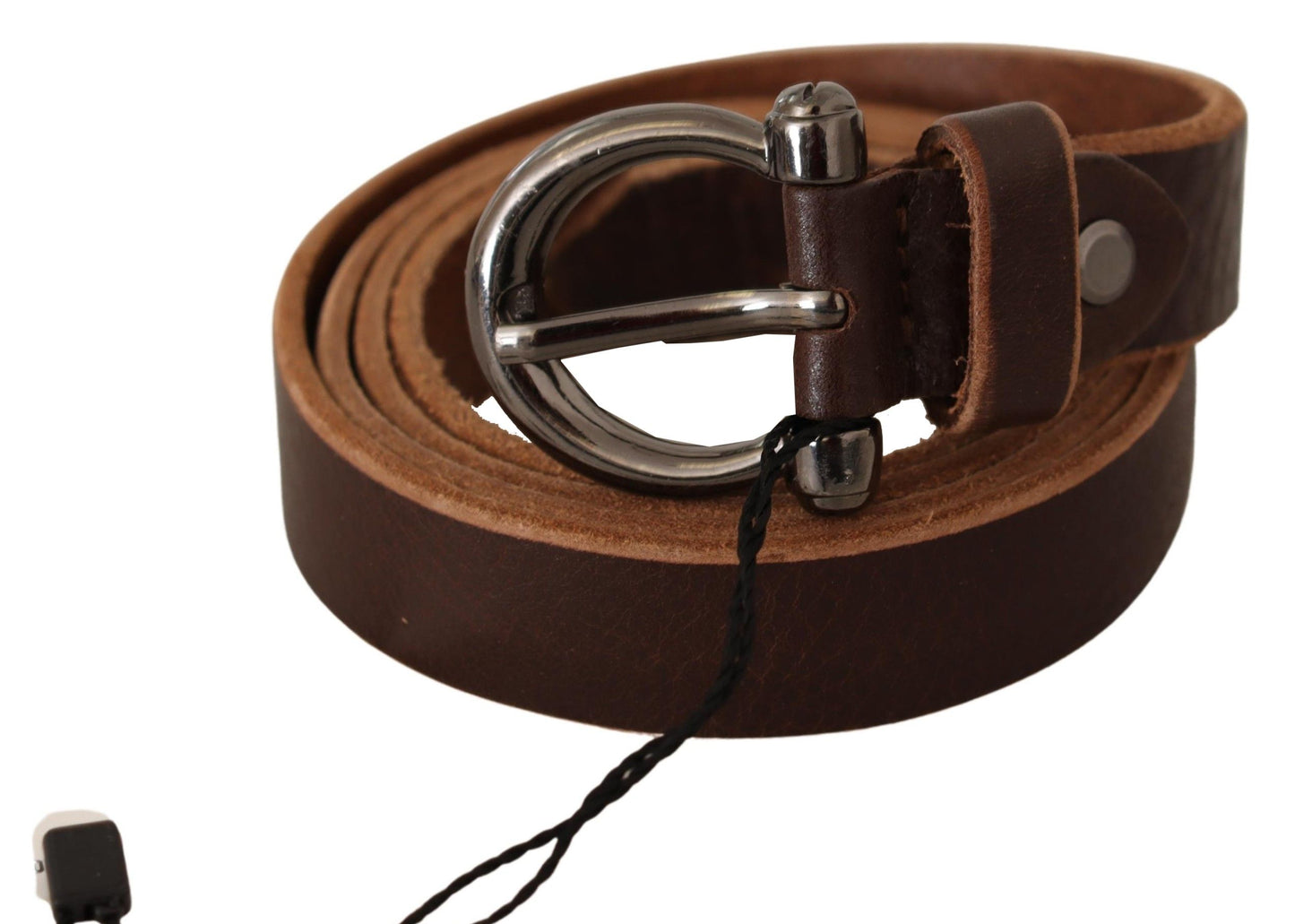 John Galliano Elegant Brown Leather Fashion Belt John Galliano