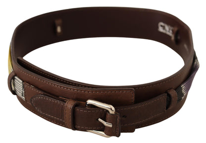 Costume National Elegant Brown Leather Fashion Belt Costume National