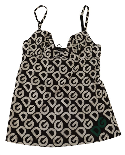 Dolce & Gabbana Chic Logo Print Camisole Tank Top Dolce & Gabbana