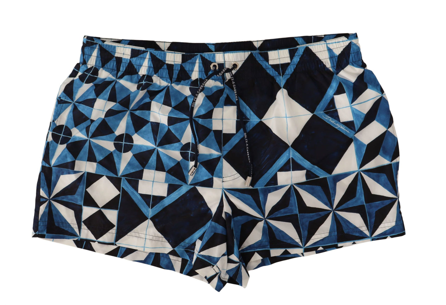 Dolce & Gabbana Majestic Majolica Print Swim Trunks Dolce & Gabbana