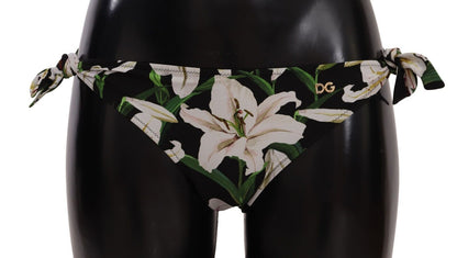 Dolce & Gabbana Elegant Lily-Print Bikini Bottom Dolce & Gabbana