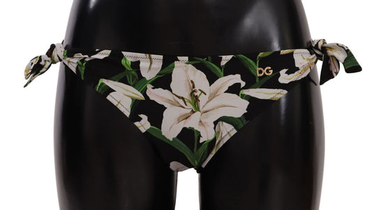 Dolce & Gabbana Elegant Lily-Print Bikini Bottom Dolce & Gabbana