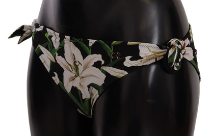 Dolce & Gabbana Elegant Lily-Print Bikini Bottom Dolce & Gabbana