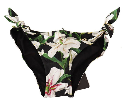 Dolce & Gabbana Elegant Lily-Print Bikini Bottom Dolce & Gabbana