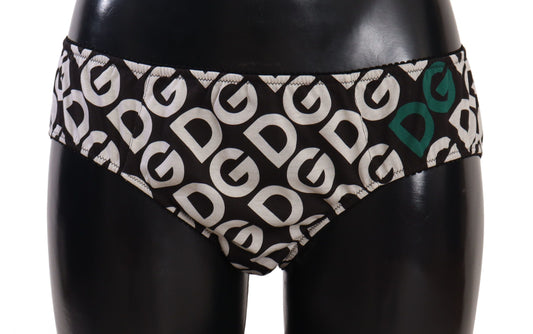 Dolce & Gabbana Chic Black & White DG Logo Print Bottoms Dolce & Gabbana