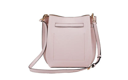 Michael Kors Emilia Small Powder Blush Pebble Leather Bucket Messenger Handbag Michael Kors