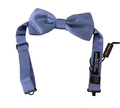 Dolce & Gabbana Elegant Purple Silk Bow Tie Dolce & Gabbana