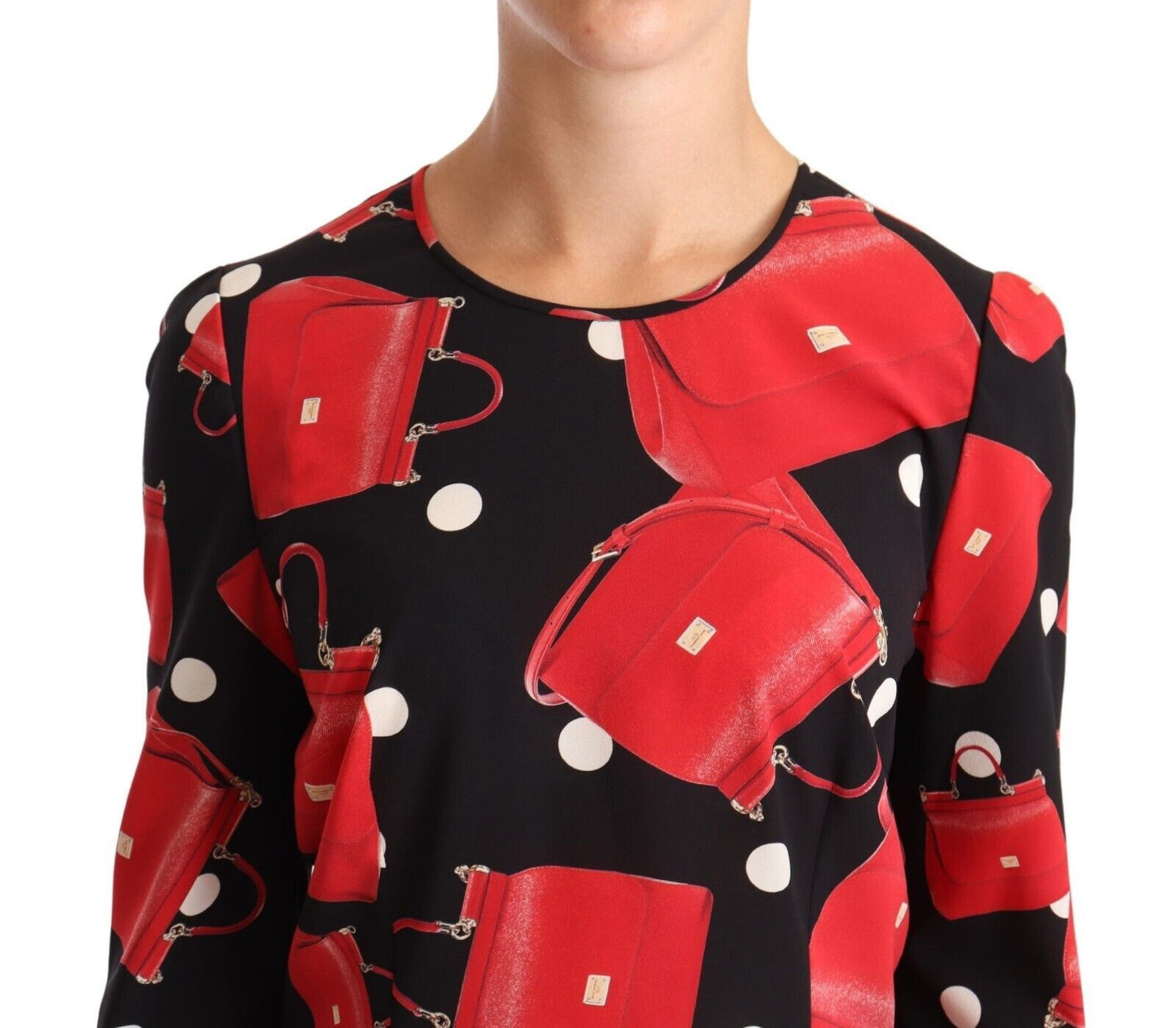 Dolce & Gabbana Elegant Sicily Bag Print Blouse Dolce & Gabbana