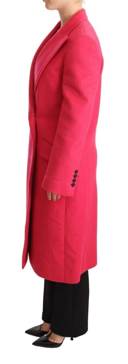 Dolce & Gabbana Elegant Pink Wool-Cashmere Coat Dolce & Gabbana