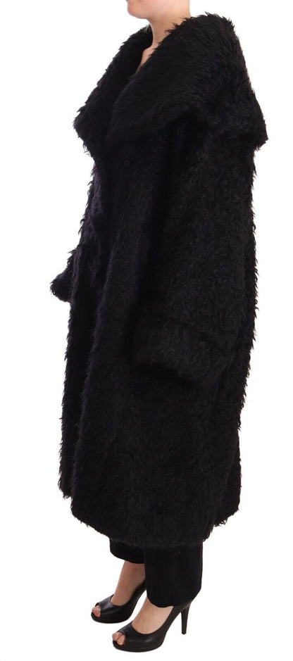 Dolce & Gabbana Sleek Runway Fur Cape Trench Jacket Dolce & Gabbana