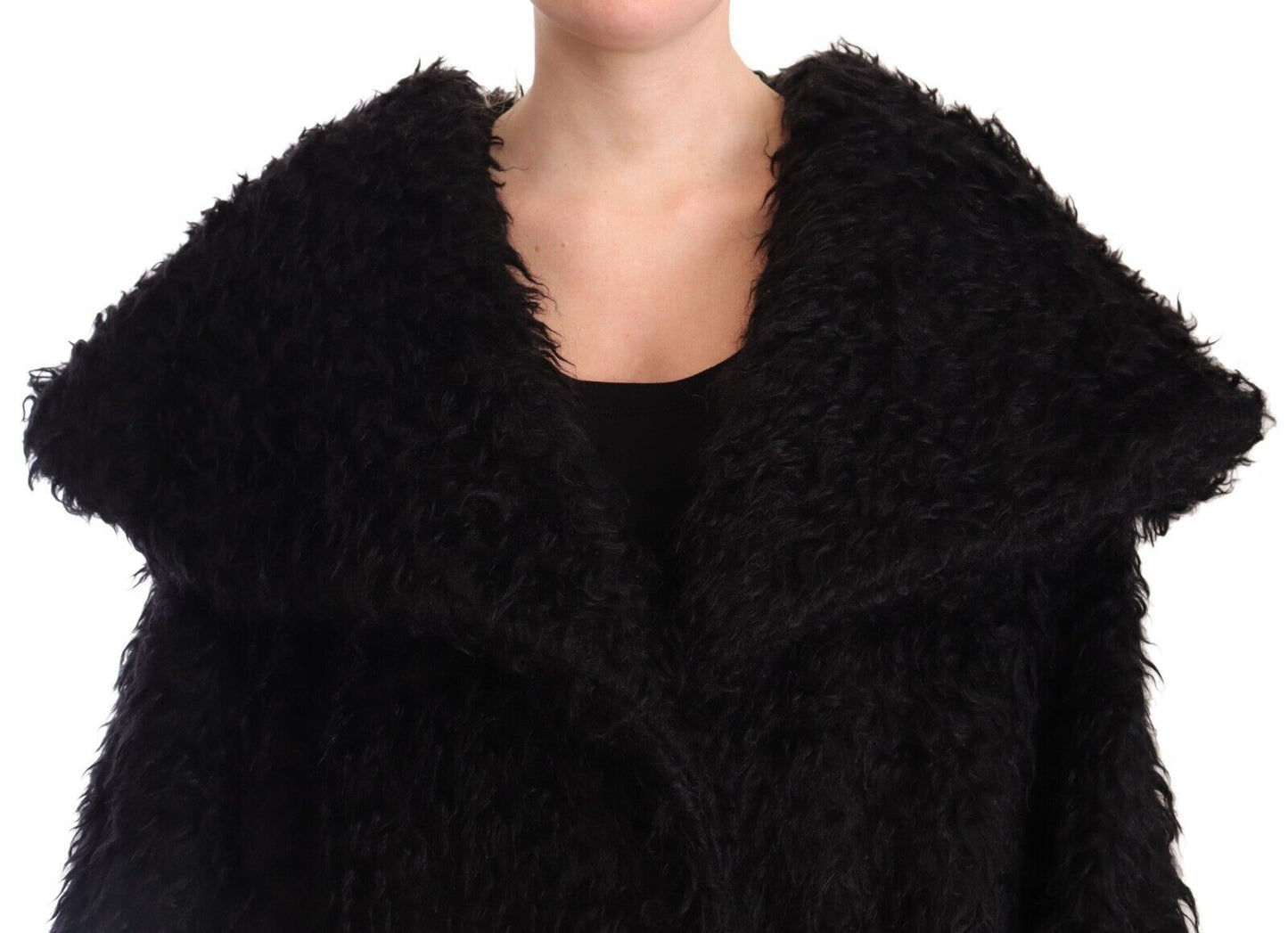 Dolce & Gabbana Sleek Runway Fur Cape Trench Jacket Dolce & Gabbana