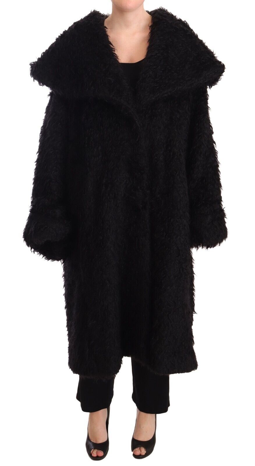 Dolce & Gabbana Sleek Runway Fur Cape Trench Jacket Dolce & Gabbana