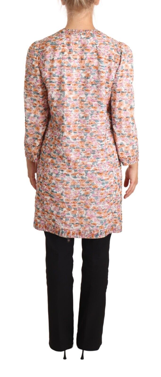 Dolce & Gabbana Elegant Floral Silk Trench Coat Dolce & Gabbana