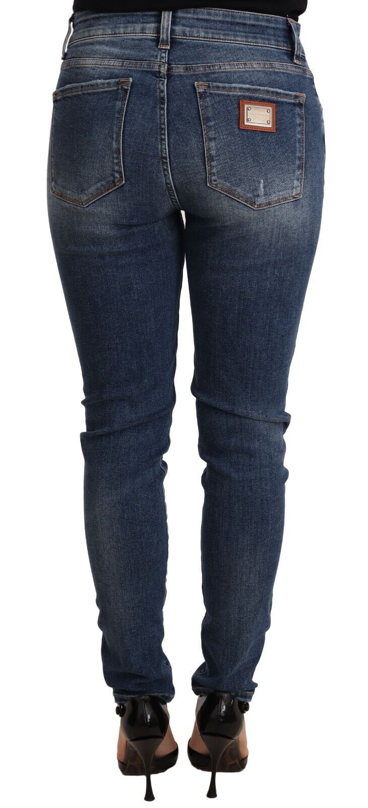 Dolce & Gabbana Elegant Slim-Fit Distressed Skinny Jeans Dolce & Gabbana