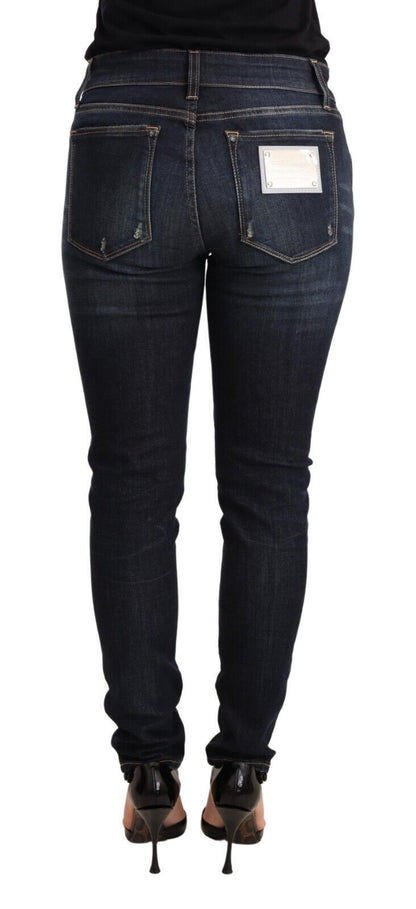 Dolce & Gabbana Chic Blue Slim Skinny Jeans Dolce & Gabbana