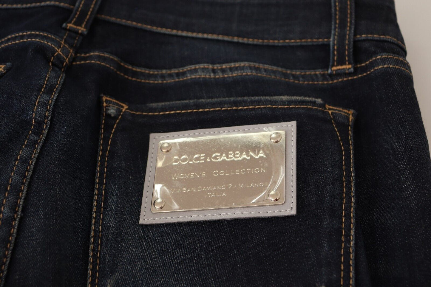 Dolce & Gabbana Chic Blue Slim Skinny Jeans Dolce & Gabbana