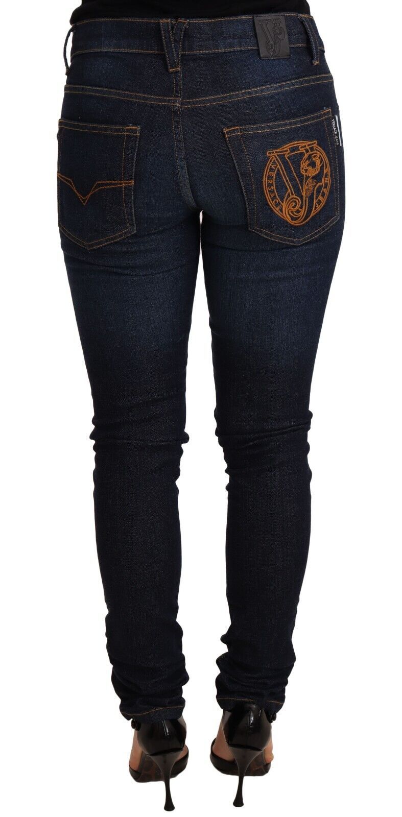 Versace Jeans Elegant Low Waist Skinny Designer Jeans Versace Jeans