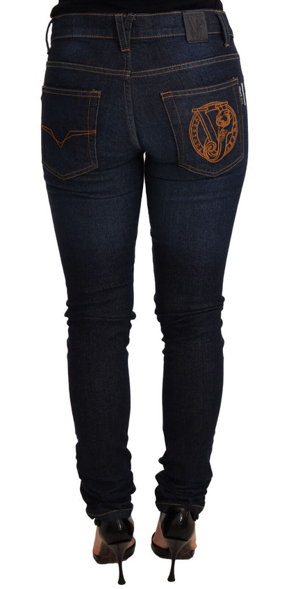 Versace Jeans Elegant Low Waist Skinny Designer Jeans Versace Jeans