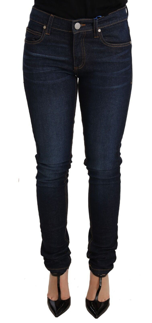 Versace Jeans Elegant Low Waist Skinny Designer Jeans Versace Jeans