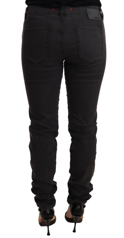 PINKO Chic Mid Waist Skinny Black Denim PINKO