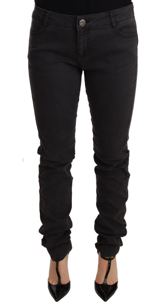 PINKO Chic Mid Waist Skinny Black Denim PINKO