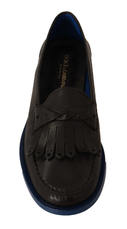 Dolce & Gabbana Italian Luxury Leather Tassel Loafers Dolce & Gabbana