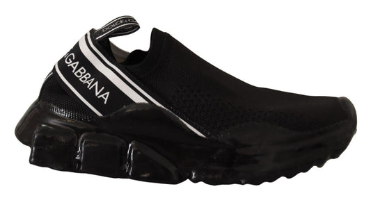 Dolce & Gabbana Chic Black Sorrento Slip-On Sneakers Dolce & Gabbana