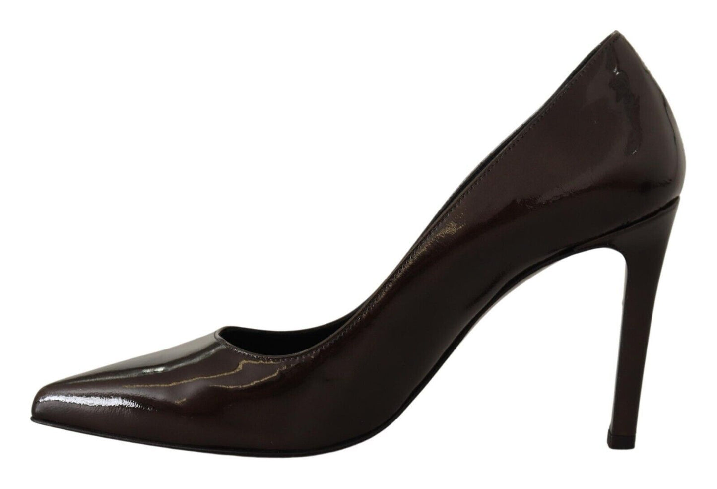 Sofia Elegant Brown Leather Heels Pumps Sofia