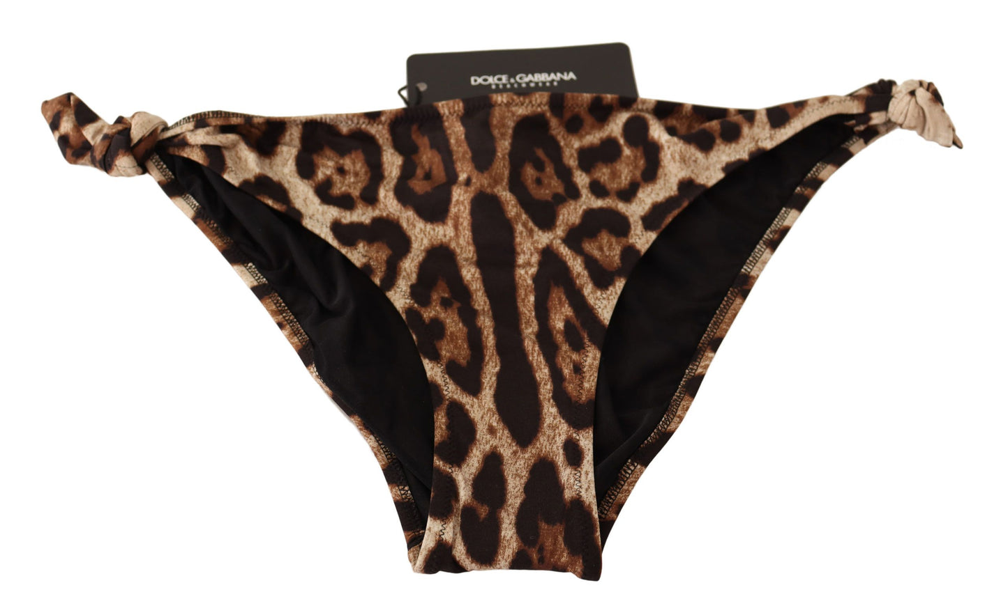 Dolce & Gabbana Elegant Leopard Print Bikini Bottom Dolce & Gabbana